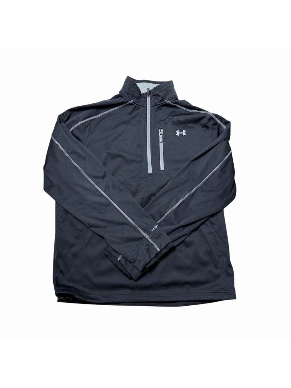 Under Armour Men's Black Performance Quarter-Zip with Reflective Trim